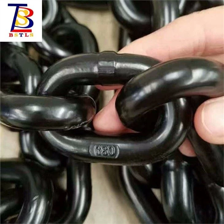 Fully Welded 6mm 8mm 10mm G80 Alloy Steel Lifting Chain For Chain Block Electric Chain Hoist